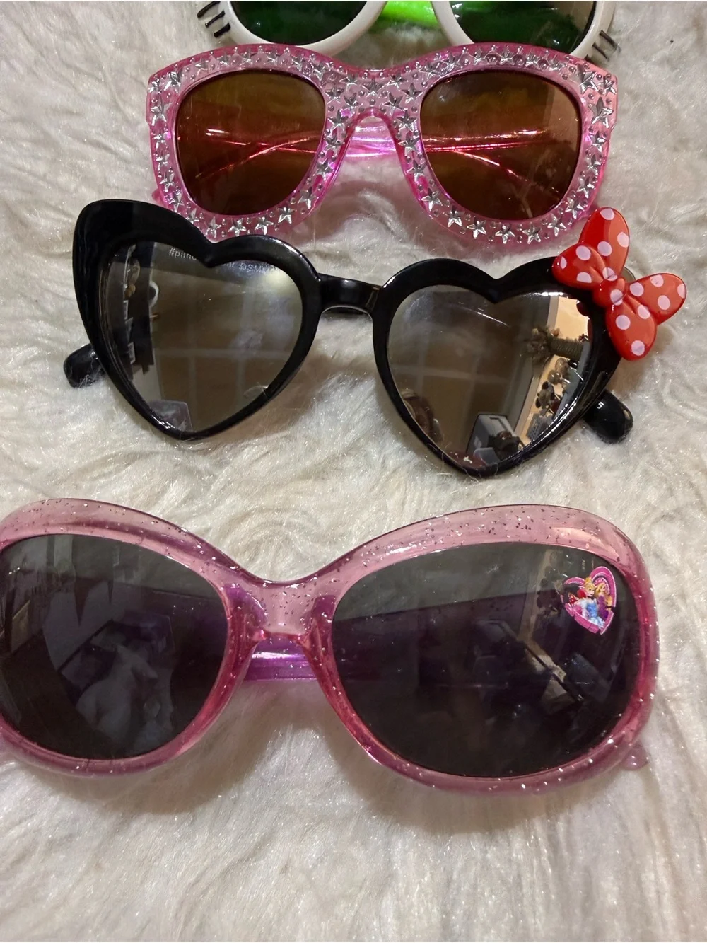 Kids Girls Pink Heart & Cat |Minnie Mouse|Princess Sunglasses Set Pack of 4